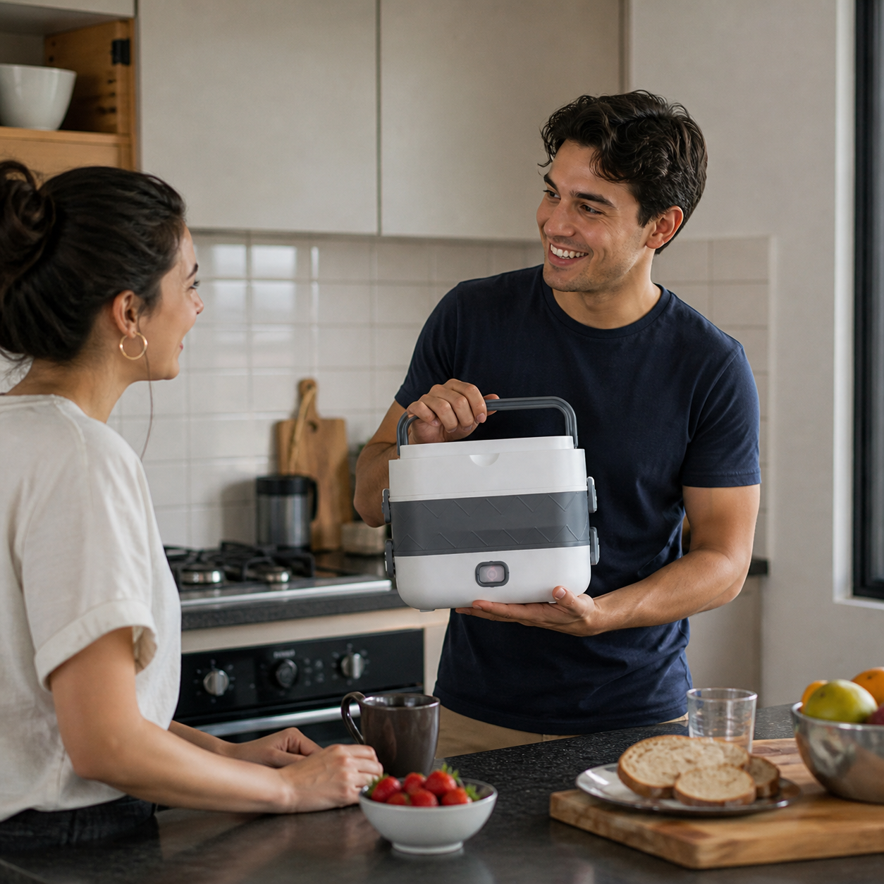 😩 Nunca más comas frío fuera de casa - Lonchera Electrica Premium 40%Off