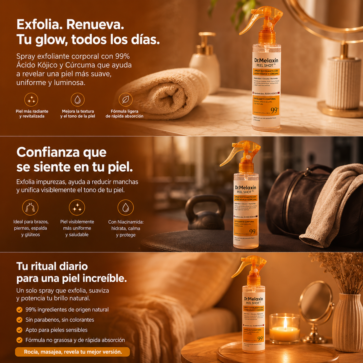 ✨ ¡Despídete de la piel áspera y oscura con Dr. Melaxin! ✨ Exfoliante Corporal Original - hoy 40% Off