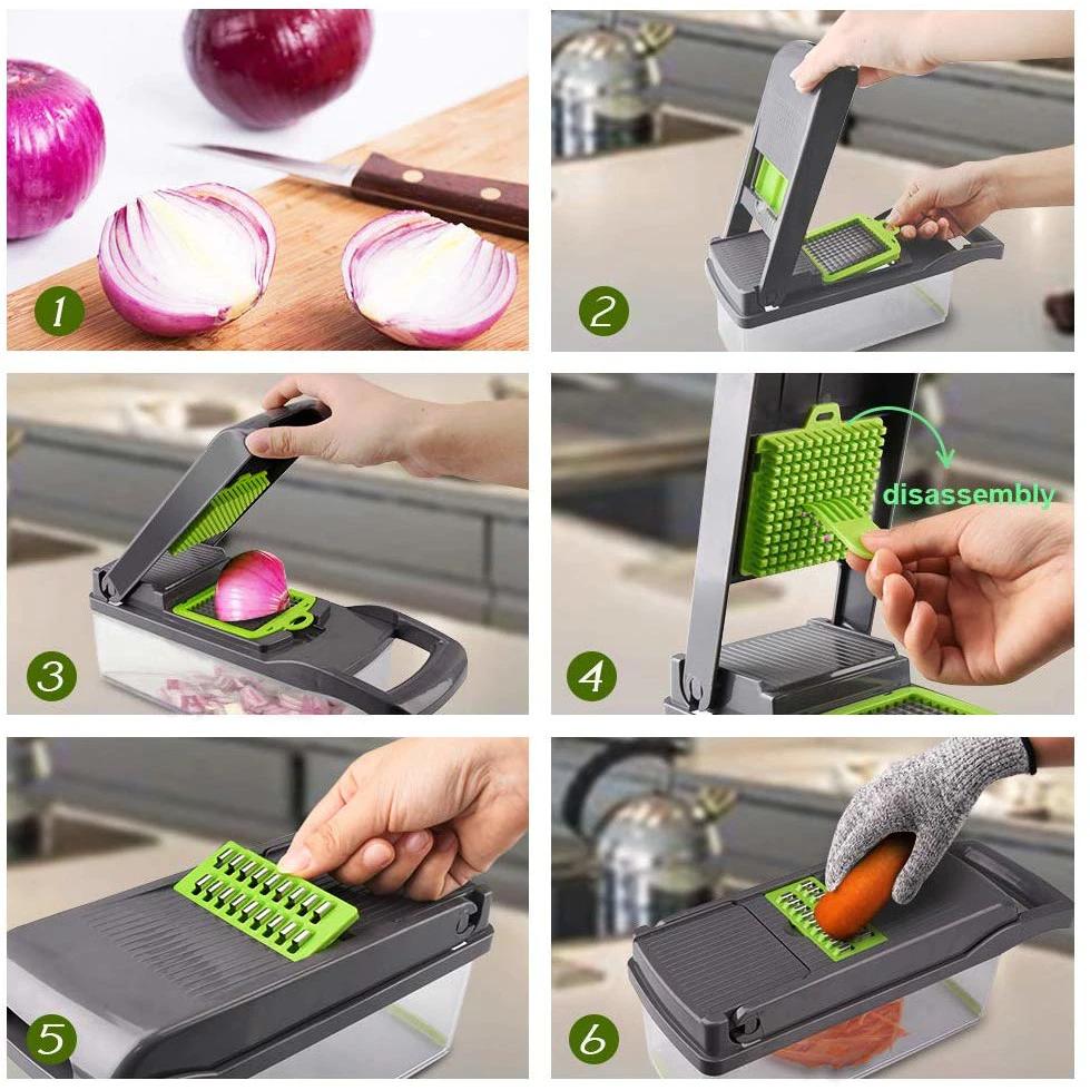 🚨 ¡OFERTA DE HOY! Cortador Multifuncional 16 en 1 🔥Cocina más rápido, ahorra tiempo y olvídate del esfuerzo en la cocina.